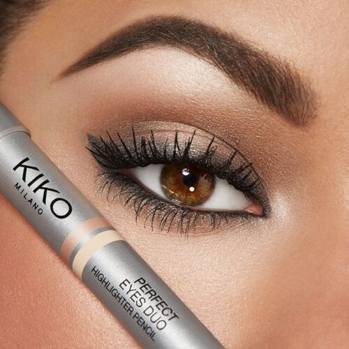 مداد چشم و هایلایتر چشم دو سر کیکو میلانو مدل Perfect Eyes Duo Highlighter Pencil Kiko Milano