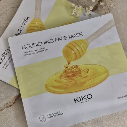 ماسک مغذی هیدروژل صورت کیکو میلانو مدل Nourishing Face Mask With Honey Kiko Milano