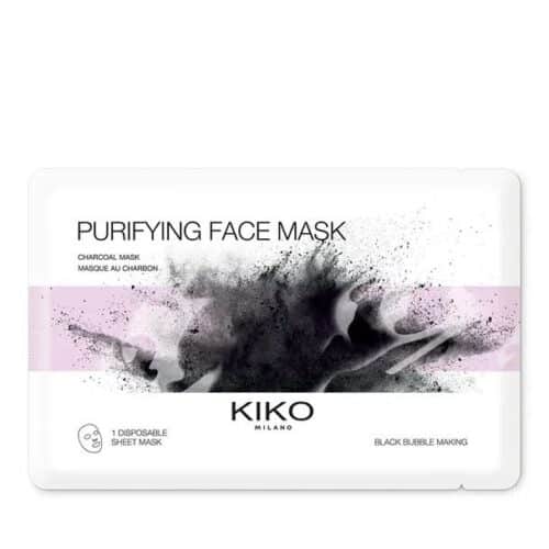 ماسک ورقه ای پاکسازی صورت کیکو میلانو مدل Purifying Face Mask Kiko Milano - Charcoal Mask