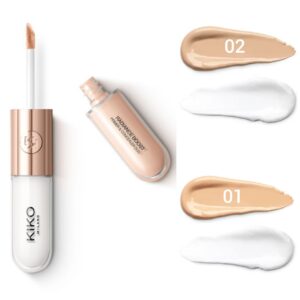 كانسيلر و پرايمر دو سر کیکو میلانو Radiance Boost Primer & Concealer Duo Kiko Milano