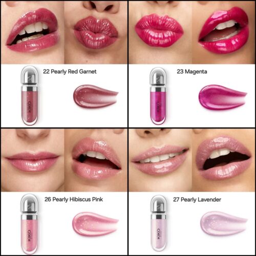 لیپ گلاس ۳دی هایدرا کیکو میلانو مدل 3D Hydra Lipgloss Kiko Milano