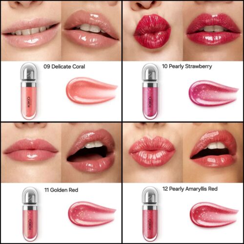 لیپ گلاس ۳دی هایدرا کیکو میلانو مدل 3D Hydra Lipgloss Kiko Milano