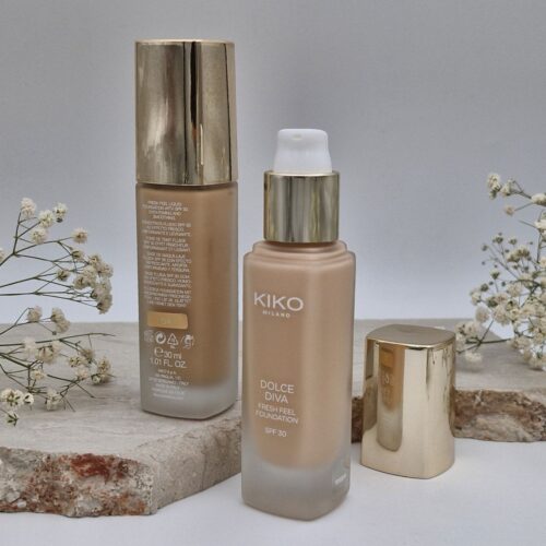 کرم پودر دولچه دیوا کیکو میلانو با SPF 30 مدل Dolce Diva Fresh Feel Foundation Kiko Milano