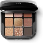 پالت سایه چشم ۹ رنگ گلامور کیکو میلانو Glamour Multi Finish Eyeshadow Palette Kiko Milano