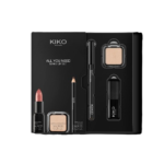 کیت کادویی ۴تکه شامل مداد چشم، رژ لب، سایه و هایلایتر کیکو میلانو مدل All You Need Make Up Set Kiko Milano