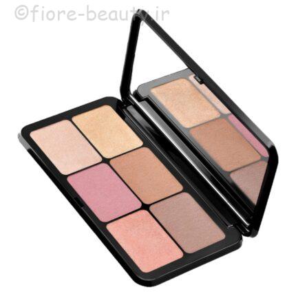 پالت صورت شامل دو رژگونه، دو برانزر، دو هایلایتر Irresistible total look face powder palette