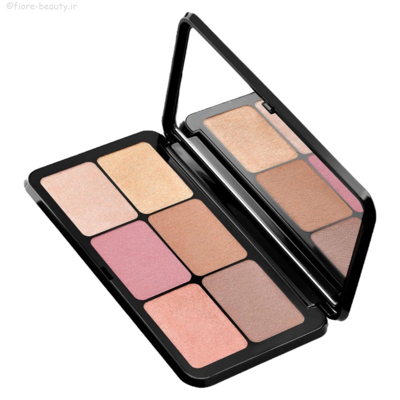 پالت صورت شامل دو رژگونه، دو برانزر، دو هایلایتر Irresistible total look face powder palette