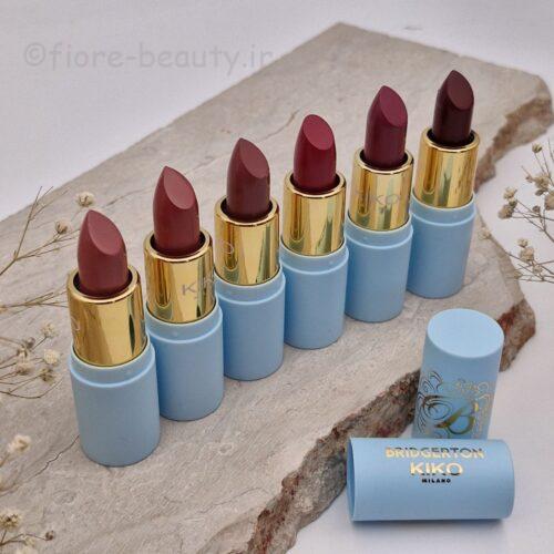 رژ لب جامد کیکو میلانو مدل بریجرتون Bridgerton ballroom beauty satin shine lipstick kiko milano - Image 4