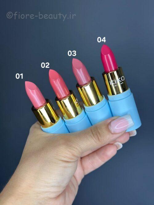 رژ لب جامد کیکو میلانو مدل بریجرتون Bridgerton ballroom beauty satin shine lipstick kiko milano - Image 3