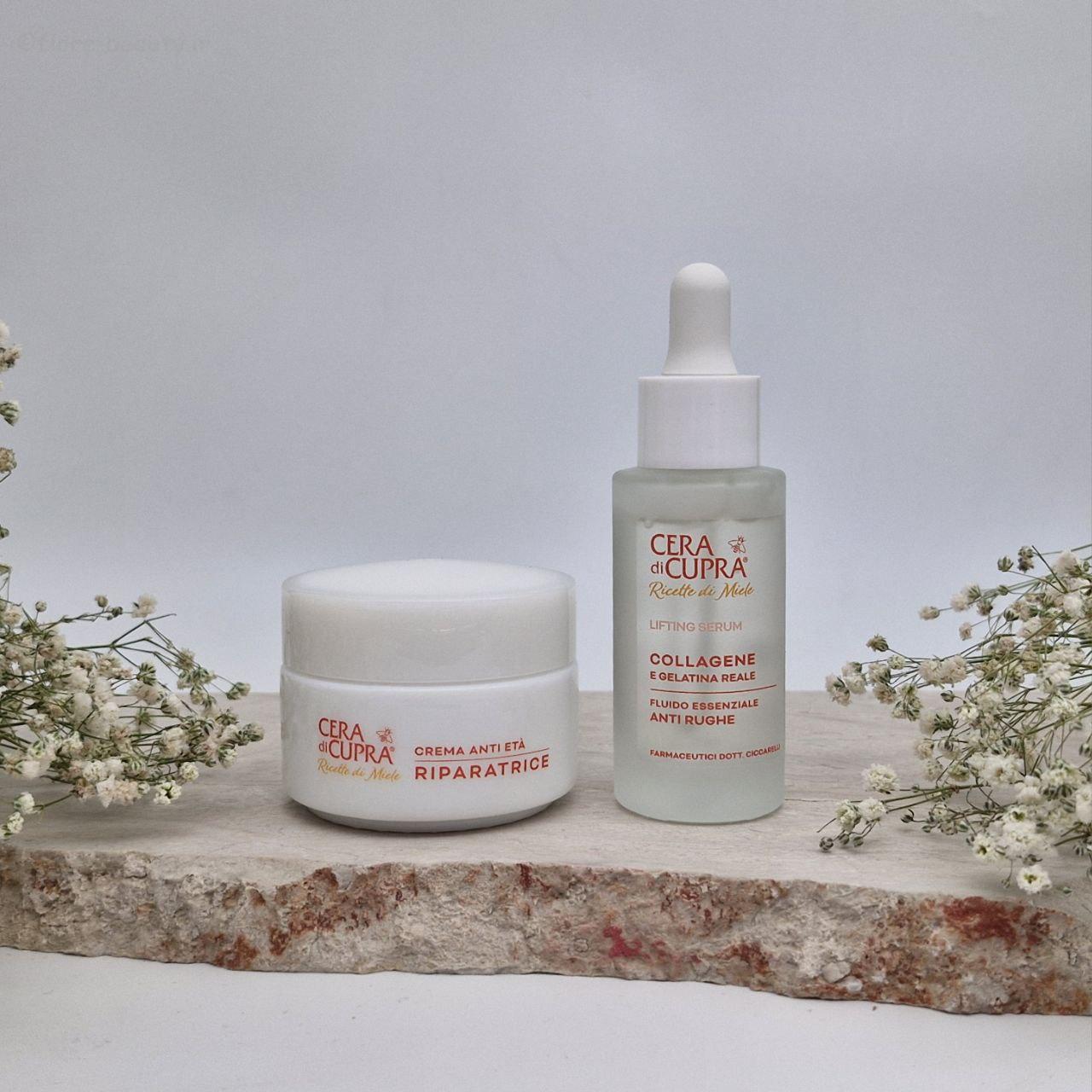 cera di cupra Anti-Aging Serum real pic پکیج ضد لک و جوانساز چرا دی کوپرا