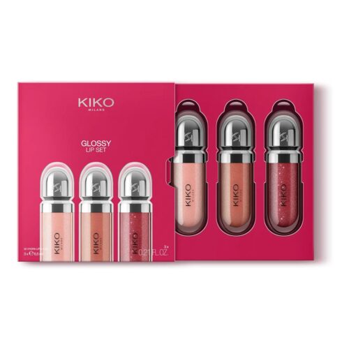 ست لیپگلاس سه تایی کیکو میلانو Kiko Milano Glossy lip set - Image 3